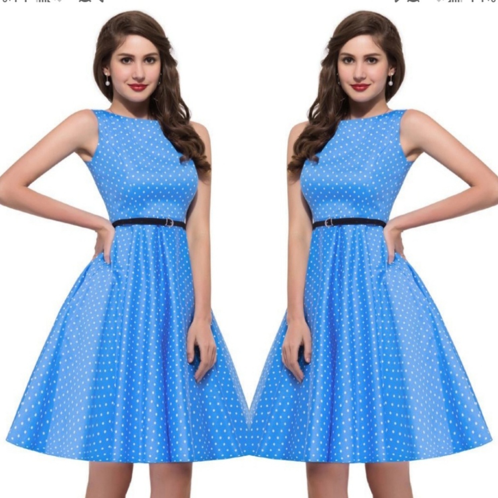 Grace Karin Vintage Sleeveless Polka Dots